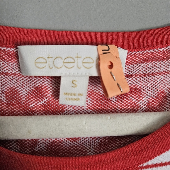 Etcetera Red and White Sleeveless Dress - Picture 5 of 5